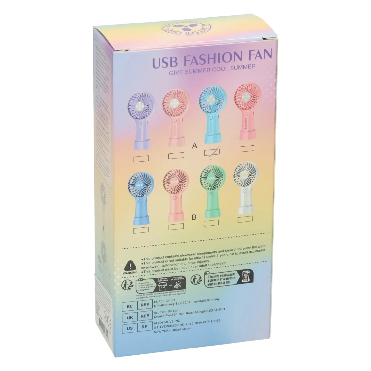 Mini Oplaadbare Handventilator>