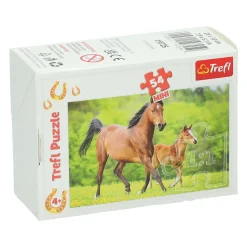 Mini Puzzel Paarden, 54st. Online
