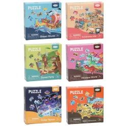 Mini Puzzel Thema, 64st.- Outlet
