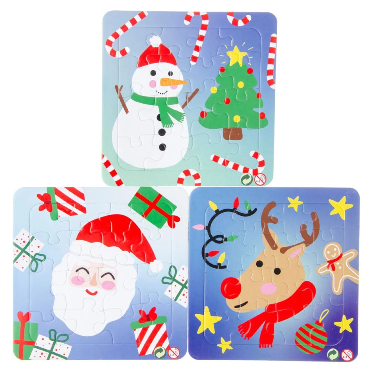 Duckiez Mini Puzzeltje Kerst, 16st. Best