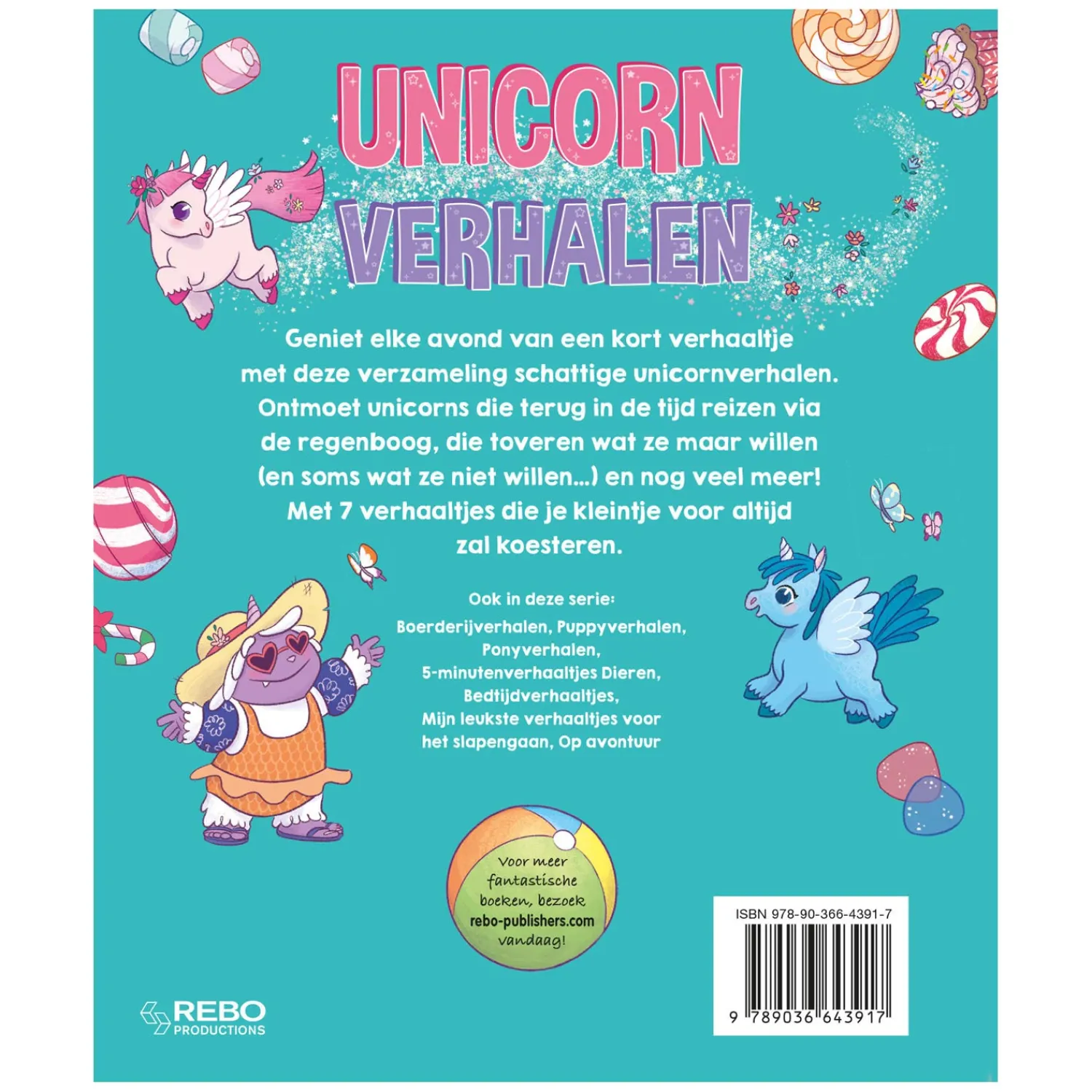 Rebo Publishers 5-Minuten Verhaaltjes - Unicorn Verhalen New