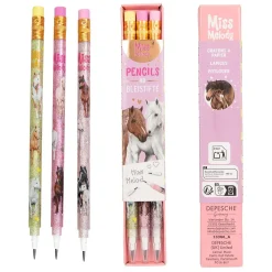 Miss Melody Doorschuif Potloden, 3st. Online