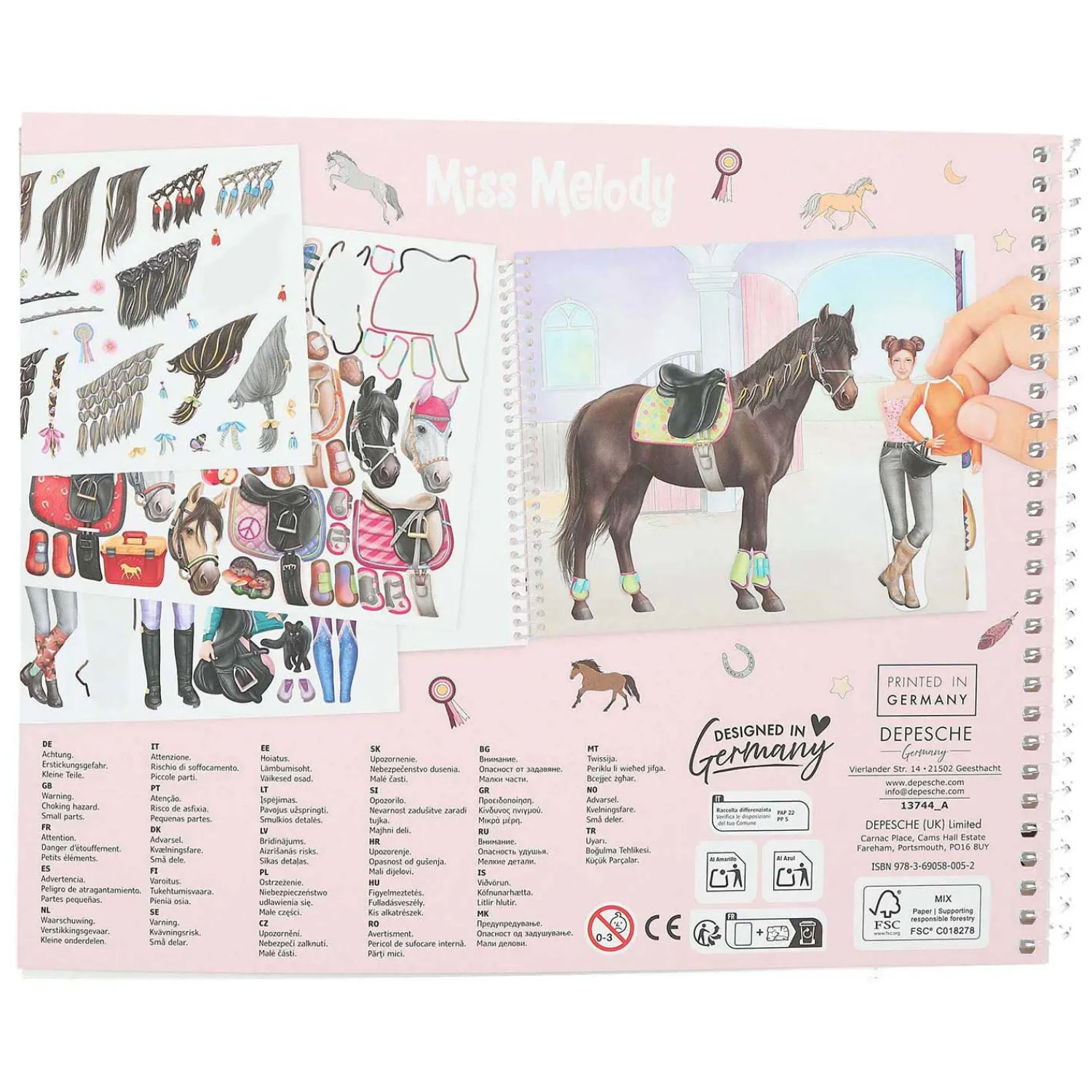 Miss Melody Dress Me Up Stickerboek>Depesche