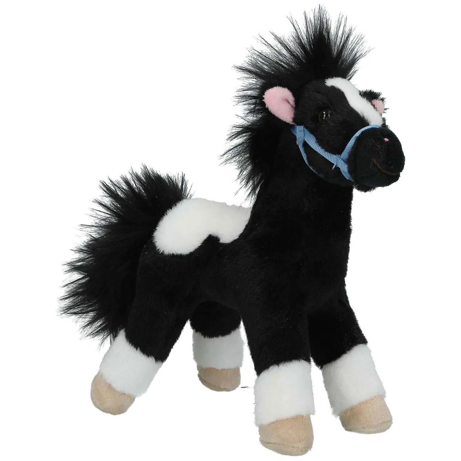 Miss Melody Knuffel Paard Zwart Wit, 18cm Clearance