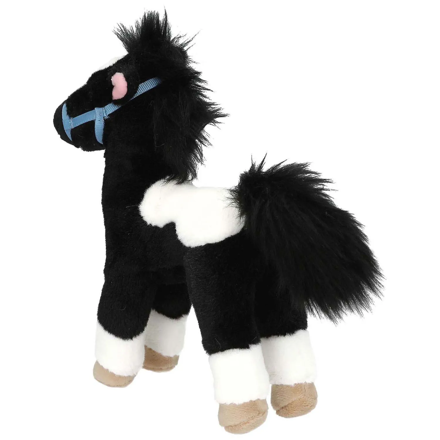 Miss Melody Knuffel Paard Zwart Wit, 18cm Clearance
