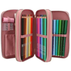 3-vaks Gevulde Etui Dusty Rose>Miss Melody Hot