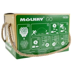 Molkky GO Grenenhout Werpspel met 12 Kegels-Selecta Clearance