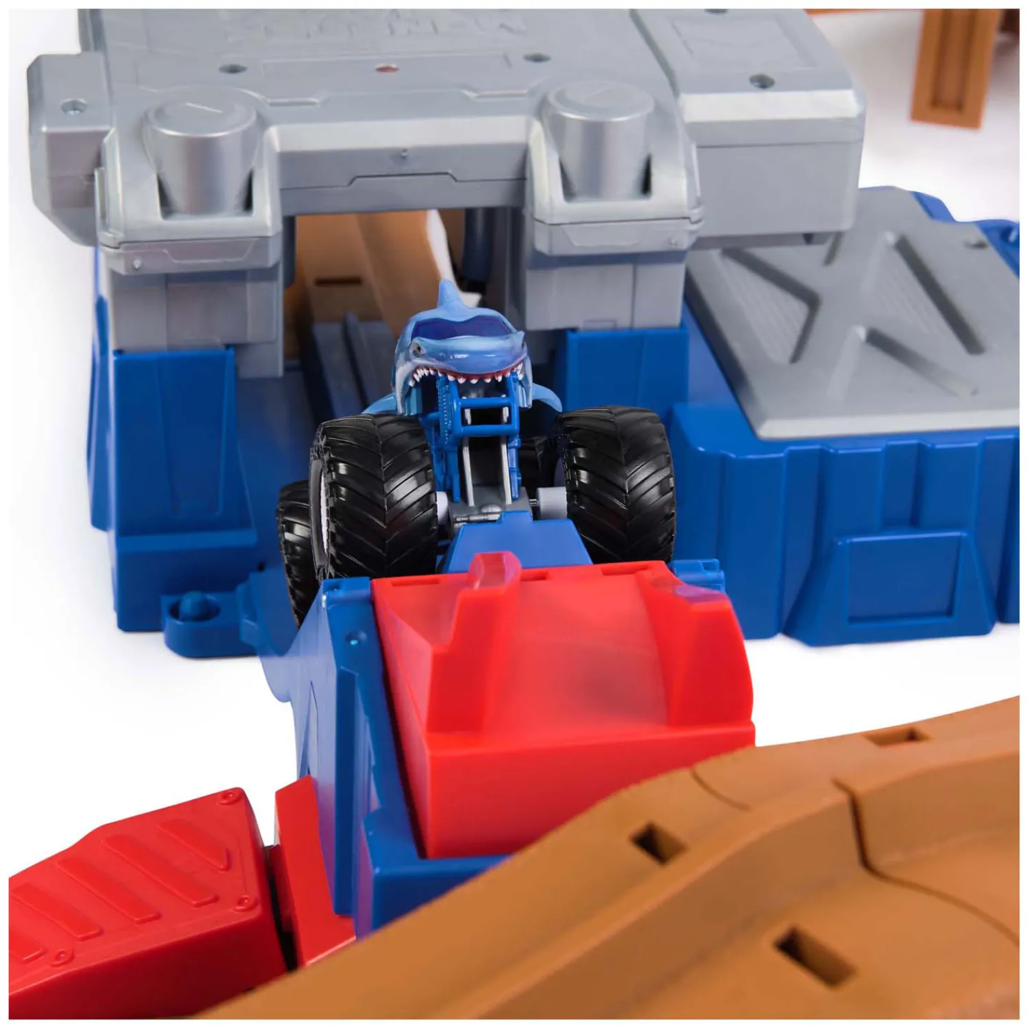 Spin Master Monster Jam 1:64 Supercharge Speedway Racebaan Speelset Sale