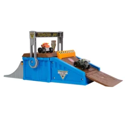 Monster Jam Mini Freestyle Arena Speelset en Opslag- Sale