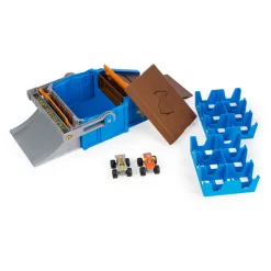 Monster Jam Mini Freestyle Arena Speelset en Opslag- Sale