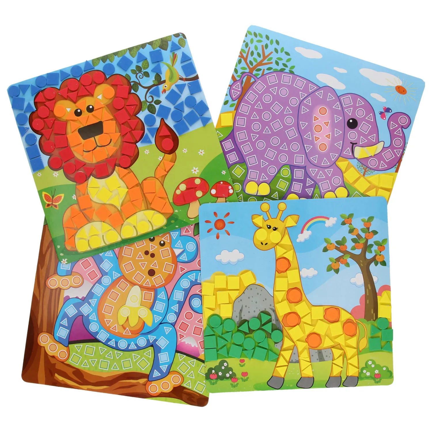 Mozaiek Knutselen Dierentuindieren- Online