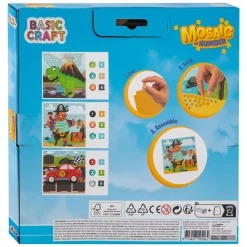 Mozaiek op Nummer - Piraat, Dino en Voertuig-Creative Craft Group Clearance