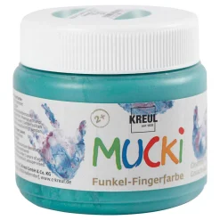 Creativ Company Mucki Vingerverf - Groen Metallic, 150ml Best