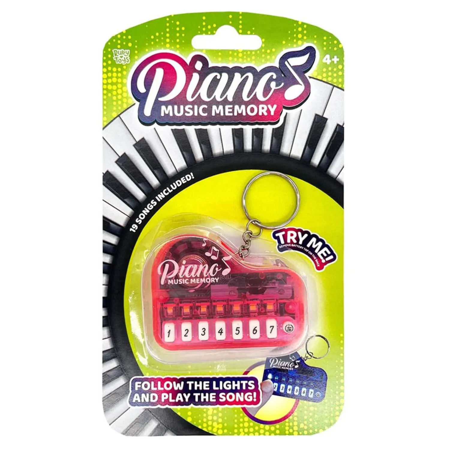 Muziek Memospel Sleutelhanger Discount