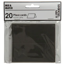 Creativ Company Naamkaarten Zwart, 20st. Outlet