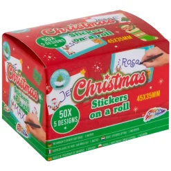 Naamstickers Kerst, 50st.-Grafix Online