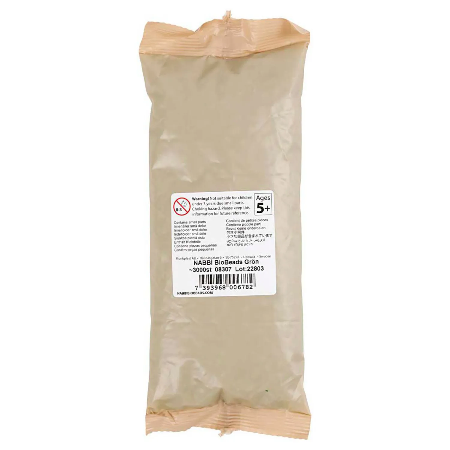 NABBI BioBeads 5x5mm Groen - 3000st.>Creativ Company Sale