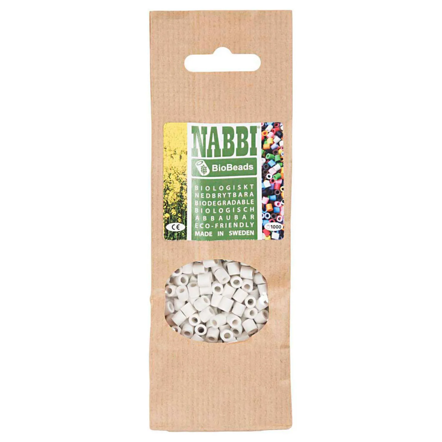 Creativ Company NABBI BioBeads 5x5mm Wit - 1000st. Hot