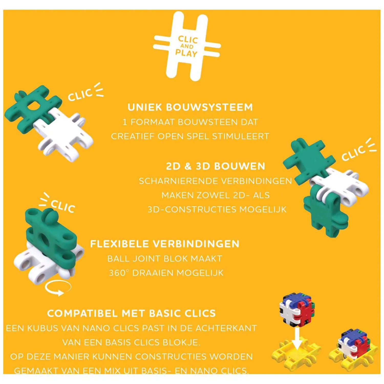 Nano - Creative Builders Bouwset - 1000dlg.>Clics Hot