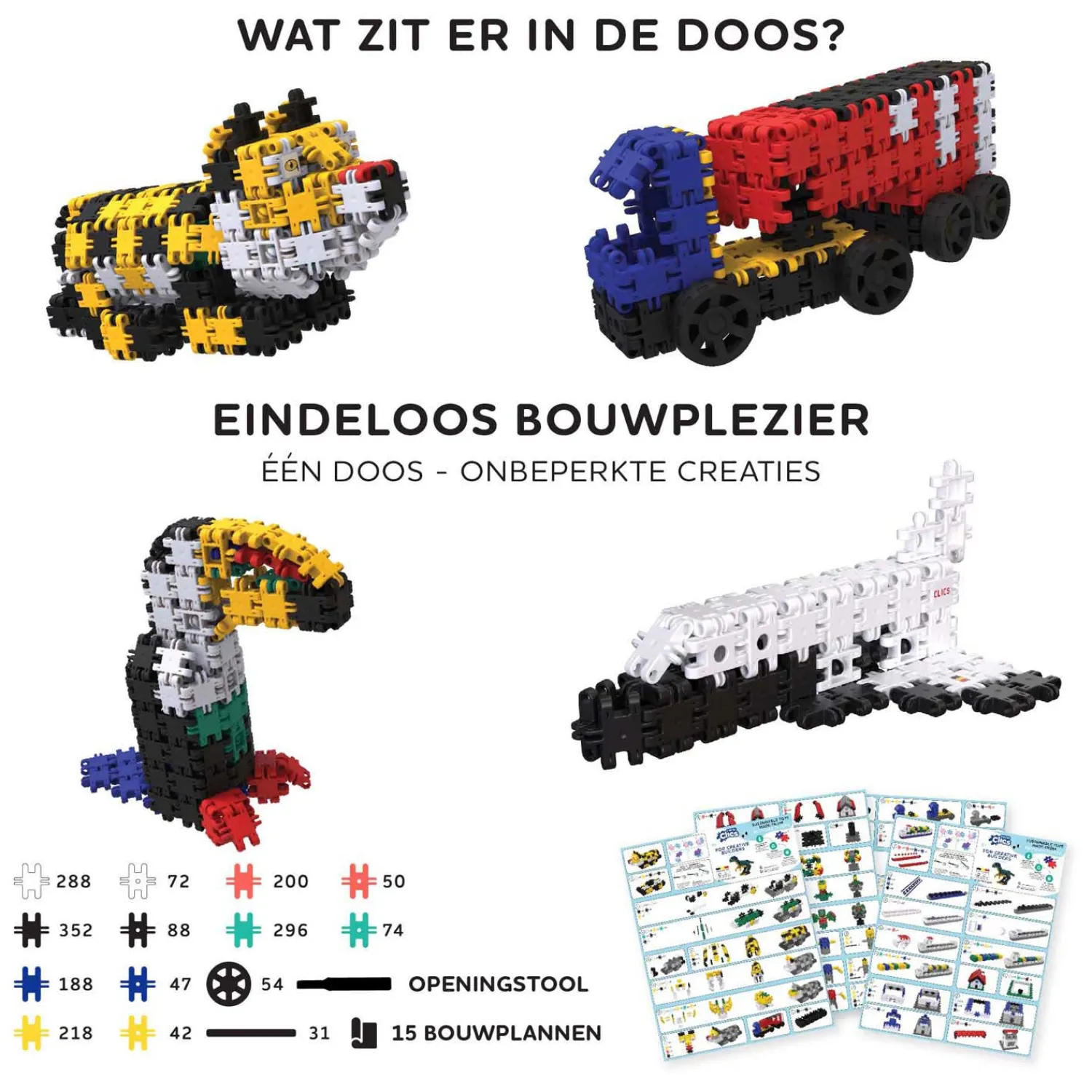 Nano - Creative Builders Bouwset - 2000dlg.>Clics Outlet