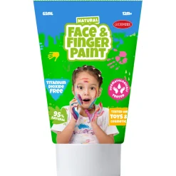 Boti Natural Face & Fingerpaint Tube - Groen en Geel, 2x65ml Outlet