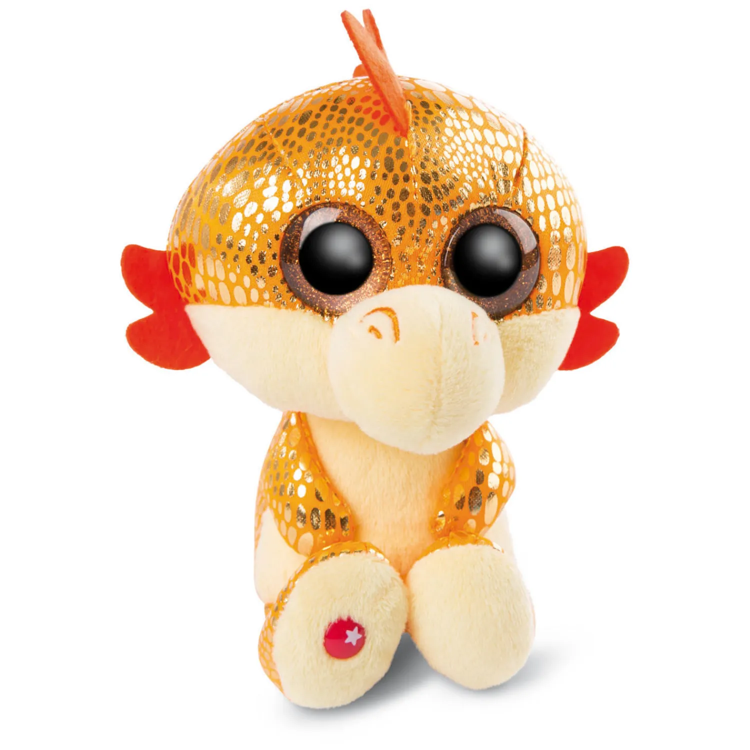 Glubschis Pluchen Knuffel Draak Oranje Yo-Yo, 15cm-Nici New