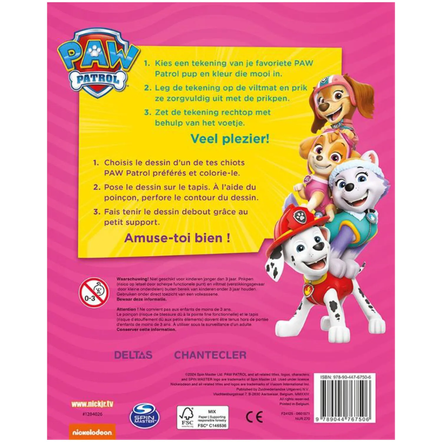 Nickelodeon PAW Patrol vriendenboek Roze>Deltas Outlet