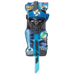 Ninja Lichtzwaard Licht en Geluid met Schietfunctie en Masker -  Blauw>Toi-Toys Online