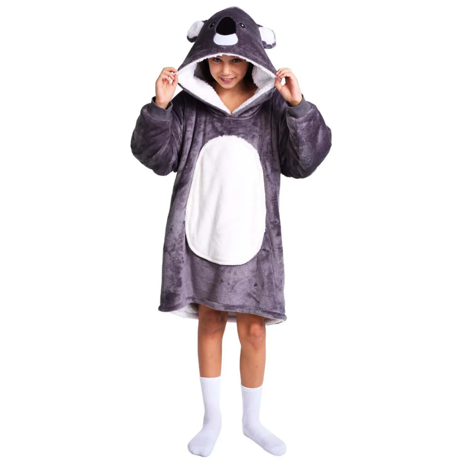 Noxxiez Knuffel Hoodie Medium Trui Koala , Kinderen tot 160cm