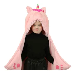 Noxxiez Knuffeldeken met Capuchon Eenhoorn, 130x100cm Best