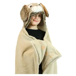 Noxxiez Knuffeldeken met Capuchon Konijn, 130x100cm Best