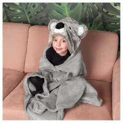 Knuffeldeken met Capuchon Koala, 130x100cm-Noxxiez New