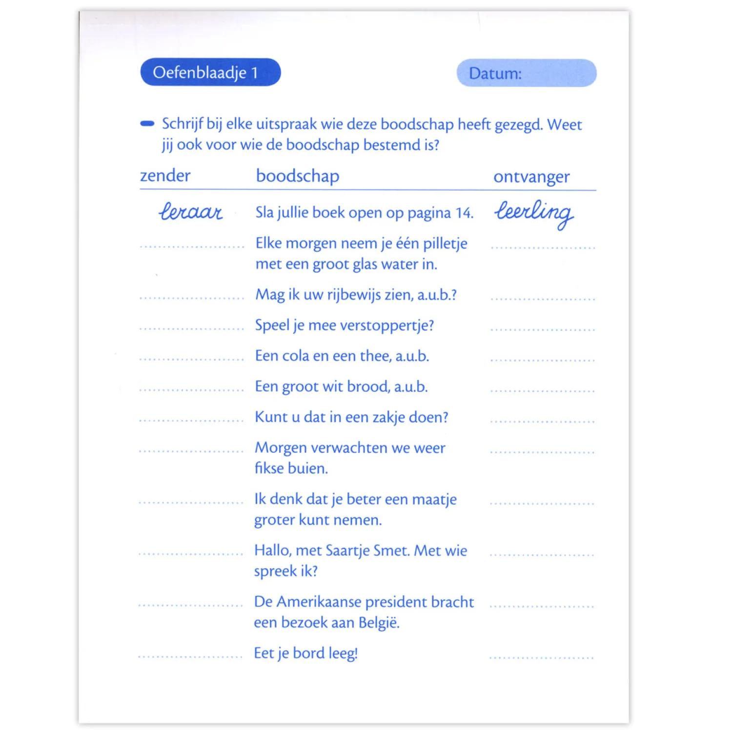 Deltas Oefenblaadjes Spelling En Woordenschat (8-9 J.)