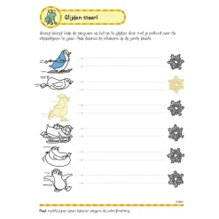Oefenboek met Stickers - Eerste Schrijfspelletjes (5-6 jaar)-Deltas New
