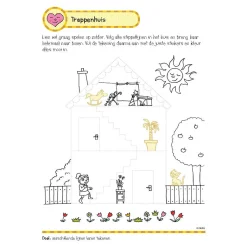 Oefenboek met Stickers - Eerste Schrijfspelletjes (5-6 jaar)-Deltas New