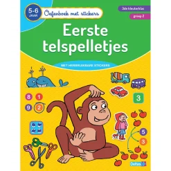 Deltas Oefenboek met Stickers - Eerste Telspelletjes (5-6 jaar) Best