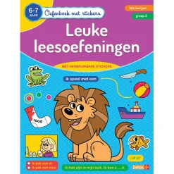 Oefenboek met Stickers - Leuke Leesoefeningen (6-7 jaar)-Deltas Hot