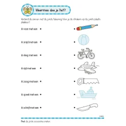 Oefenboek met Stickers - Leuke Leesoefeningen (6-7 jaar)-Deltas Hot