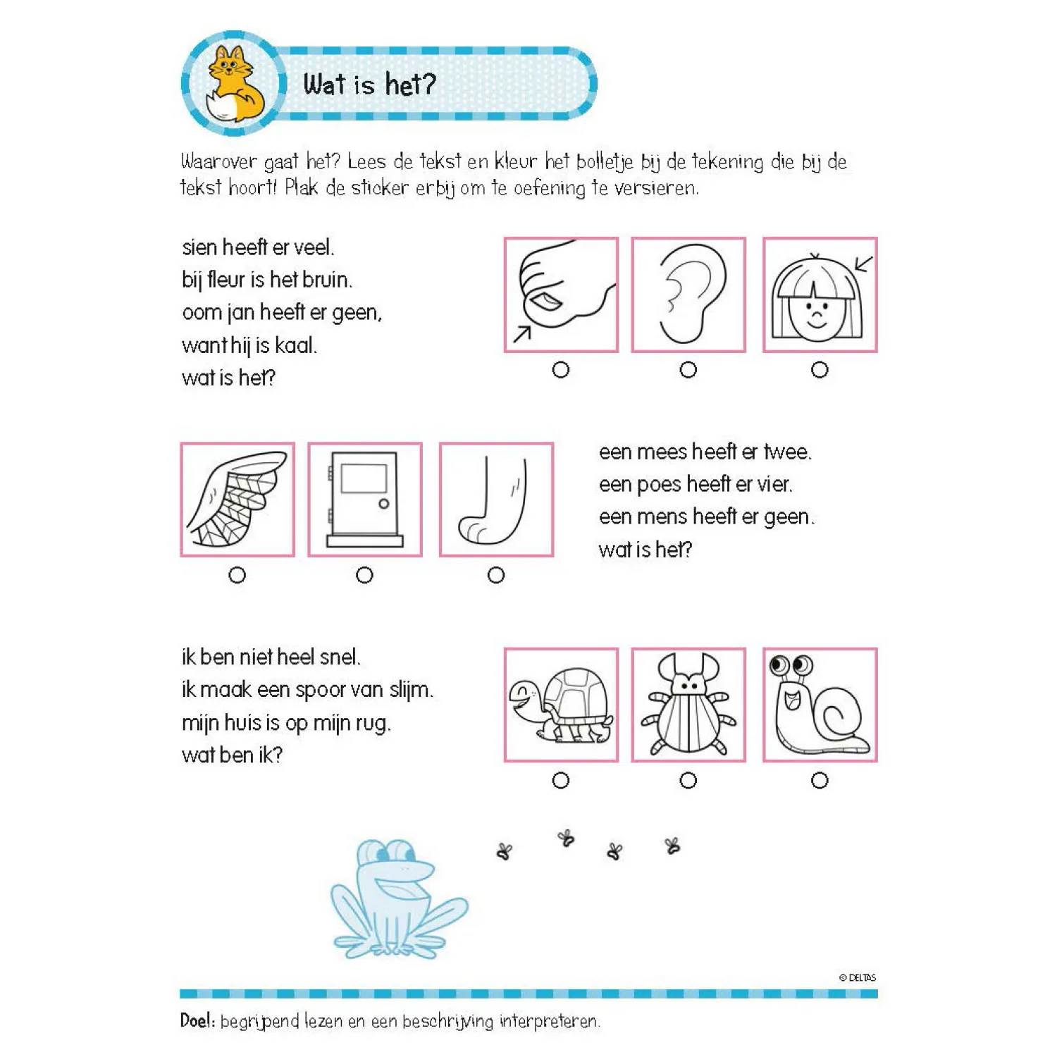 Oefenboek met Stickers - Leuke Leesoefeningen (6-7 jaar)-Deltas Hot