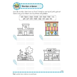 Oefenboek met Stickers - Leuke Schrijfoefeningen (6-7 jaar)-Deltas Discount