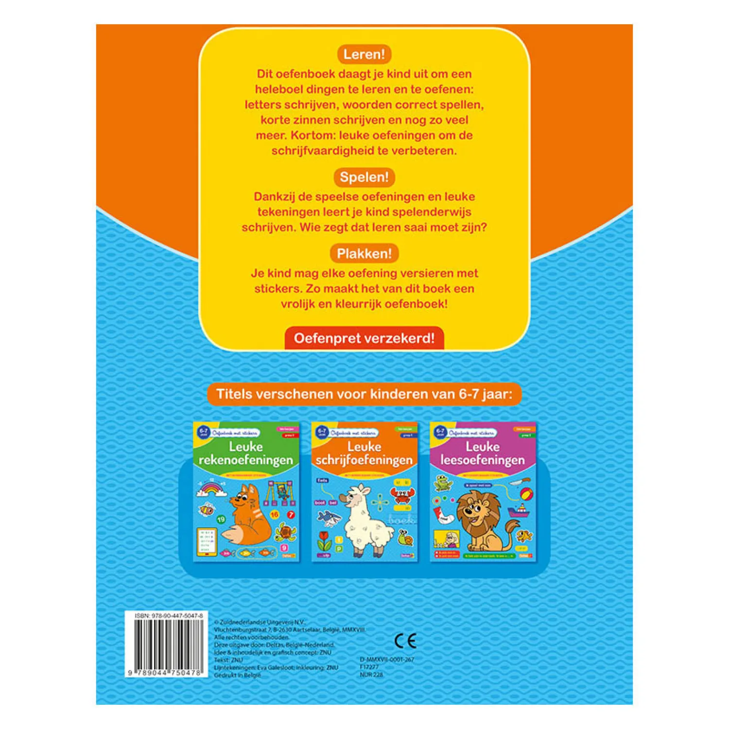 Oefenboek met Stickers - Leuke Schrijfoefeningen (6-7 jaar)-Deltas Discount