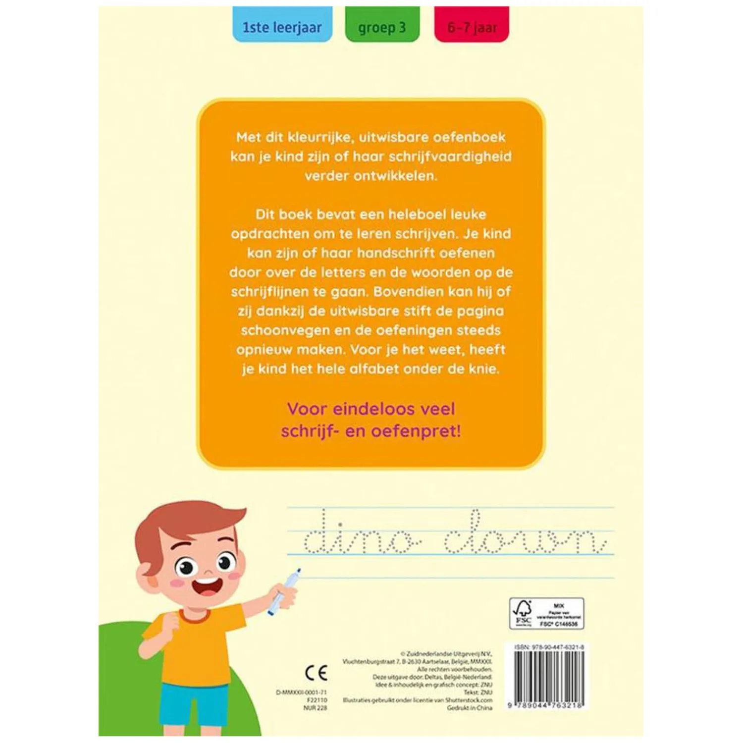 Oefenpret met uitwasbare stift - Ik leer schrijven-Deltas Sale