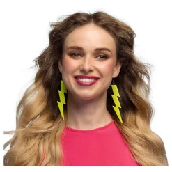 Boland Oorbellen Flash Neon Geel Best