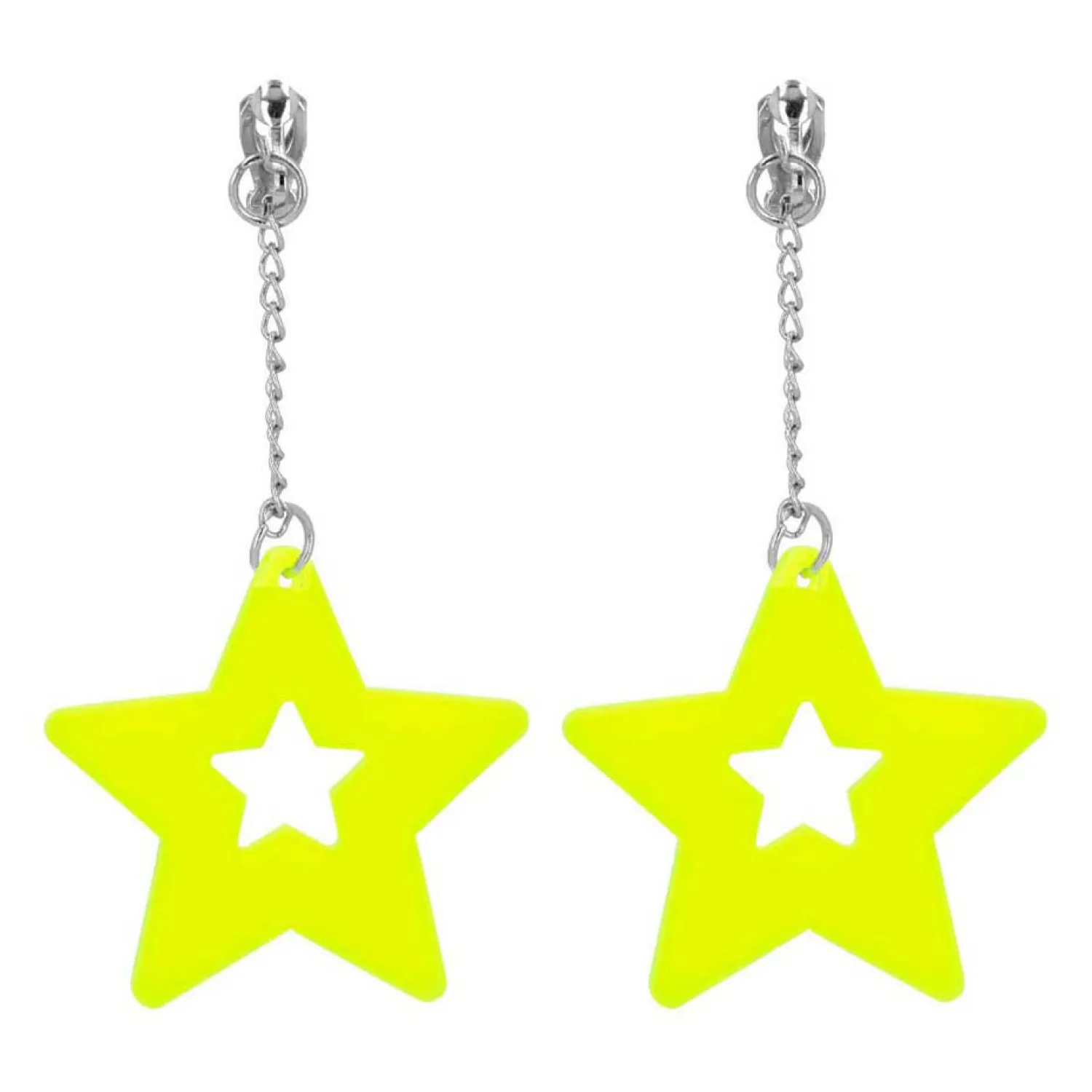 Oorbellen Neon Geel-Boland Discount