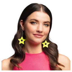 Oorbellen Neon Geel-Boland Discount