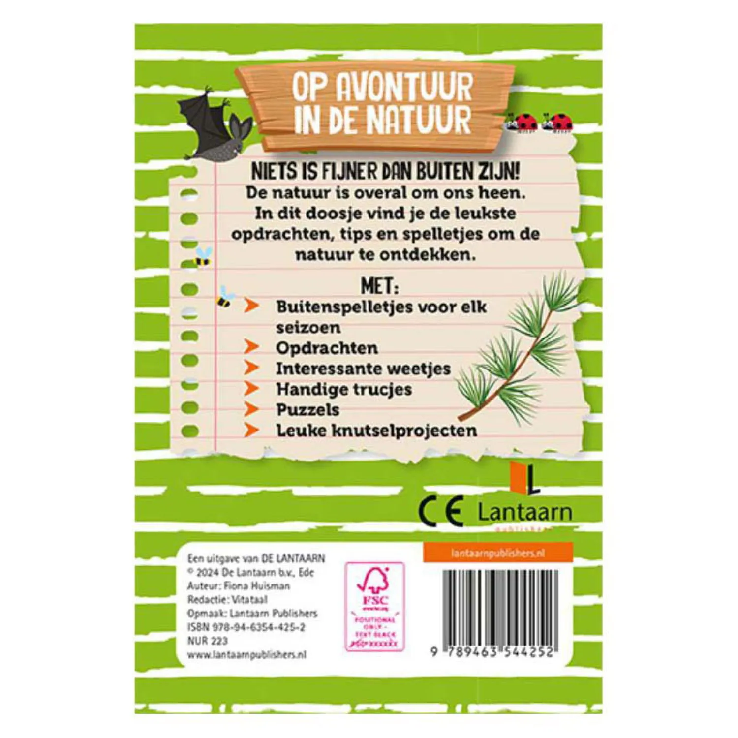 Op Avontuur in de Natuur Spelletjesboek-Lantaarn Publishers