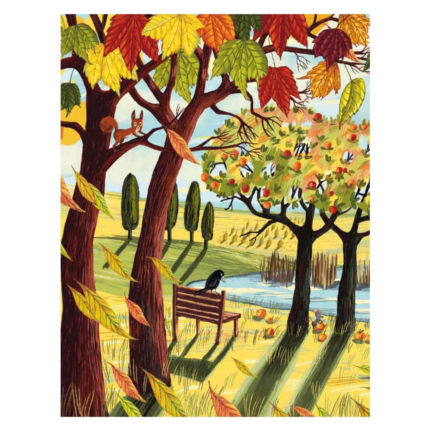 Deltas Op een Zonnige Herfstdag