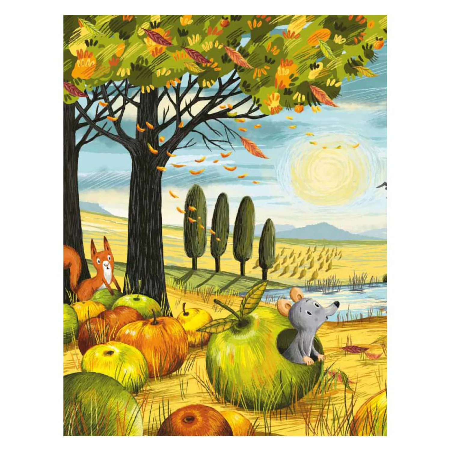 Deltas Op een Zonnige Herfstdag