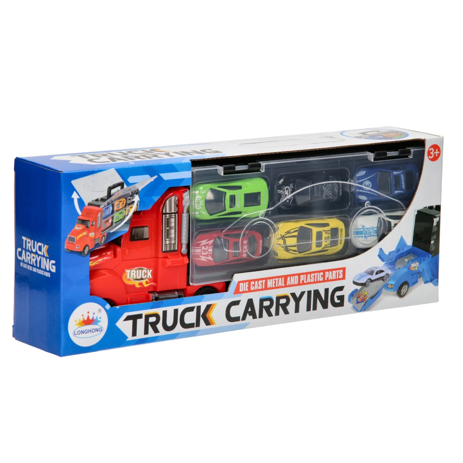 Opberg Autotransporter - Rood>