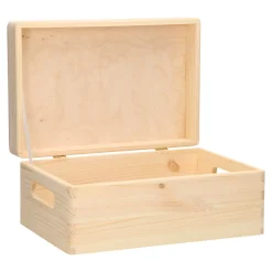 Opbergkist Rechthoek Klepdeksel Grenen Klein><noscript><img width=